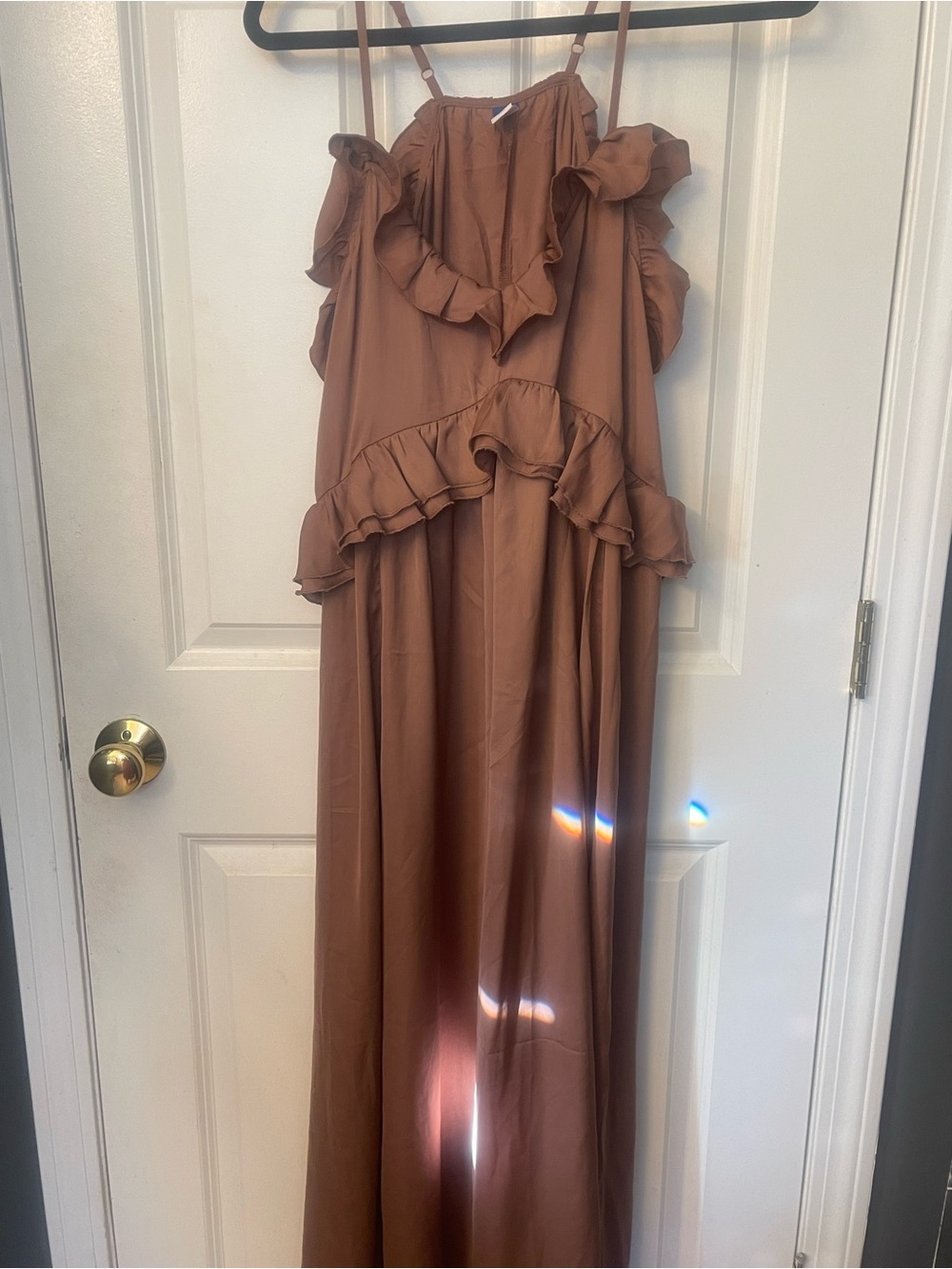 Old Navy Mauve Brown Spaghetti Strap Dress